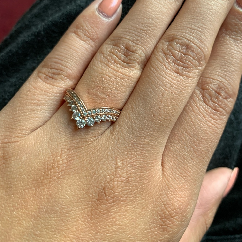 Rose gold ring